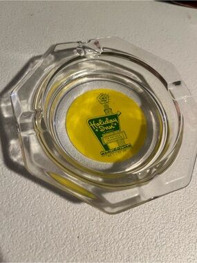 Retro Holiday Inn glass Ashtray Vtg